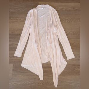Barefoot Dreams Bamboo Chic Lite Women's Cream Open Front Cardigan size s/m